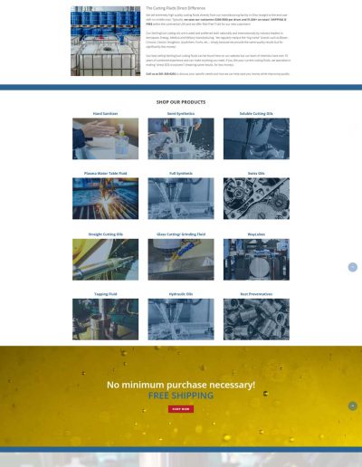 Website built for Cutting Fluids Direct