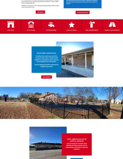 website design for the City of Atkins