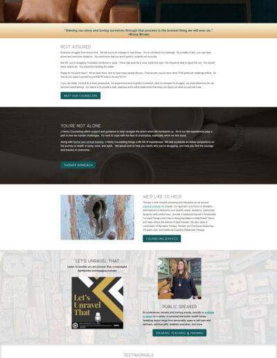 website design for j henry counseling