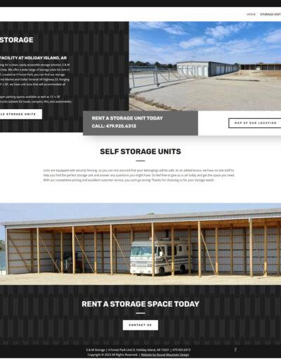 web design for storage units